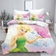 thumbnail image 1 of Tinker Bell Duvet Cover Pillow Cover, Beautiful Home Room Bedroom Boy Girl Duvet Cover Gift Queen Double Bed Customizable Bed Sheets, 1 of 5