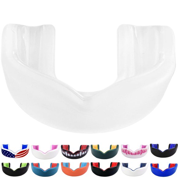 Protector bucal Oral Mart juvenil de doble capa transparente/semi‑transparente