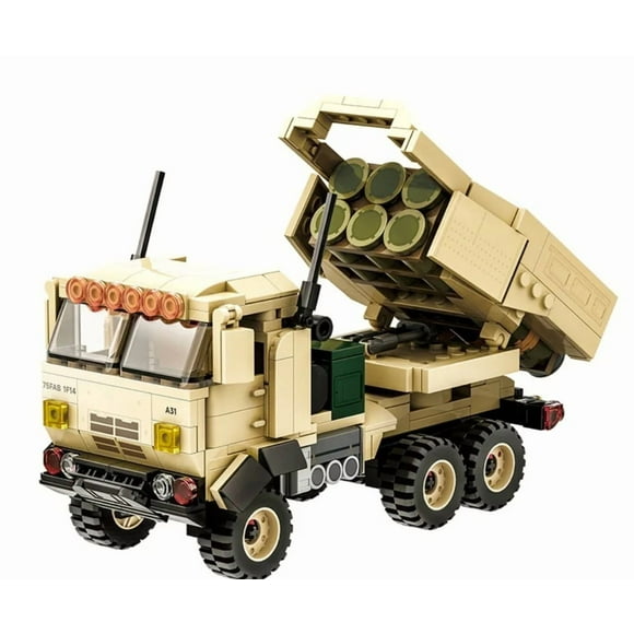 Tanque Camión Lanza Cohetes HIMARS, compatible Lego