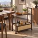 thumbnail image 1 of Estante Rodante Multiuso de 2 Niveles para Living o Cocina 70x30x72 cm, 1 of 6