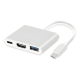 thumbnail image 1 of Adaptador hub 3 en 1 USB tipo C a USB-C HDMI USB 3.0 4K, 1 of 3