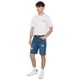 thumbnail image 1 of Short Hombre Denim Destroyed Azul Oscuro Corona, 1 of 5