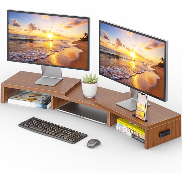 Elevador para dos monitores BONTEC ajustable