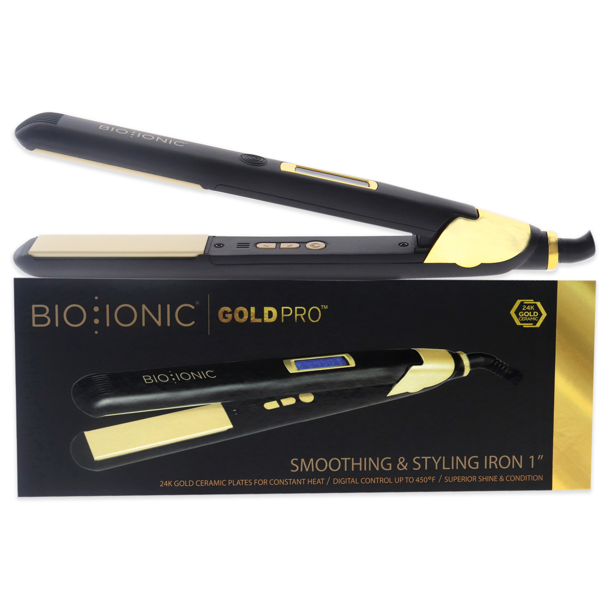 Plancha De Peinado Profesional Bio Ionic Goldpro 1 Pulgada