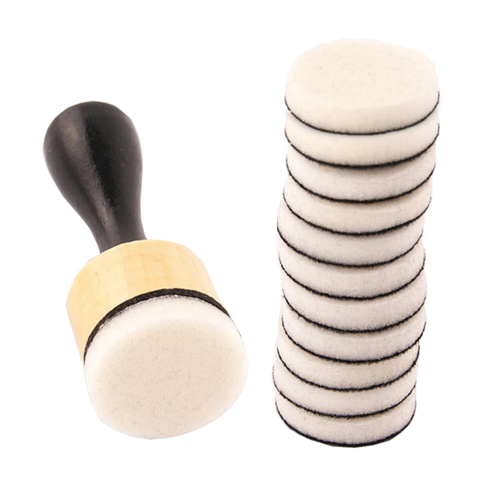Bothyi - Mini Herramienta De Mezcla De Tinta Redonda, Almohadillas De Espuma De Repuesto Para Pintar Álbumes De Recortes, 1 Mango, 12 Esponjas