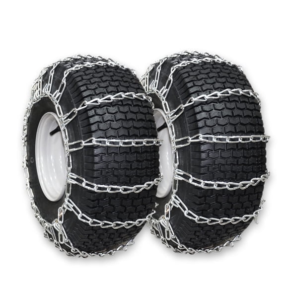 Cadenas para neumáticos OakTen 20x8x8 y 20x8x10 para tractor cortacésped, juego de 2