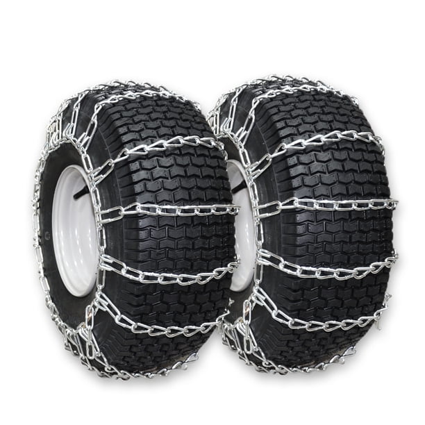 Cadenas para neumáticos OakTen 20x8x8 y 20x8x10 para tractor cortacésped, juego de 2