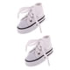 thumbnail image 2 of 2 Pares De Zapatos De Lona Con Cordones Para Accesorios De Mu?ecas 1/4 BJD Blanco, 2 of 3