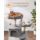 thumbnail image 4 of Árbol para gatos Feandrea UPCT165W01, 168 cm, con 13 rascadores, 4 of 9