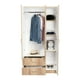 thumbnail image 4 of Closet 3 Puertas 2 Cajones Café Claro Y Blanco 180x90x47 Cm, 4 of 12