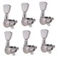 thumbnail image 4 of Afinadores de afinación para afinadores de guitarra 6R Sealed Machine Heads for Guitar Silver, 4 of 5