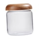 thumbnail image 1 of Tarro De Almacenamiento De Vidrio Con Tapa De Madera 380ml, 1 of 3