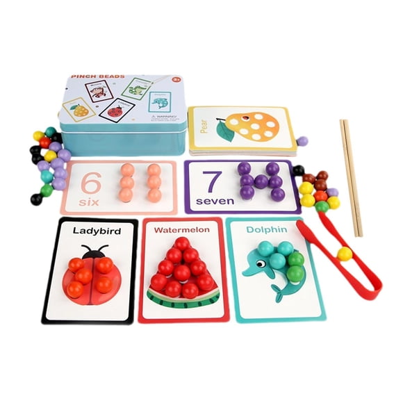 Clip Beads Toy Juego Educativo De Conteo A Juego Para Jardín De Infantes Preescolar