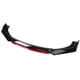 thumbnail image 2 of de cuerpo de labio de parachoques delantero de coche de 3 piezas, repuestos de repuesto para alerón divisor de automóvil, accesorio Suvs, cubierta , negro rojo, 2 of 5