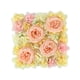 thumbnail image 1 of Panel De Flores Artificiales, Telón De Fondo De Flores Rosas Para Boda, Día De San Valentín, Rosa Champán, 1 of 3