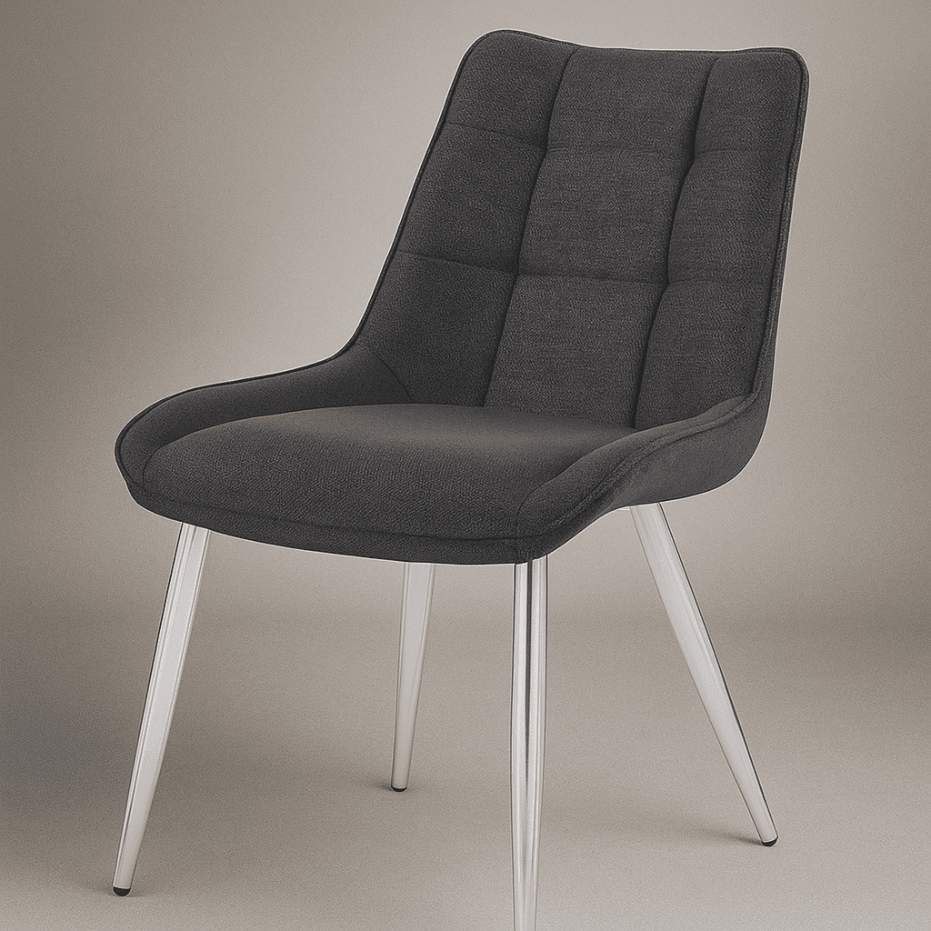 Oh! Mi Hogar ® - Silla Milano Lino Base Plata