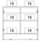 thumbnail image 5 of Biffet 2 Puertas Fm-002o Café Oscuro Y Negro, 5 of 9