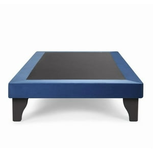 Kerabaalshop - Base De Cama Europea Azul Marino 1,5 Plaza Medida 105X190Cm