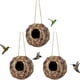 thumbnail image 1 of 2pcs/3pcs/4pcs Hummingbird Nest House, Ball Shape, Hand Woven Hummingbird Houses For Outdoor Garden Yard, 1 of 3