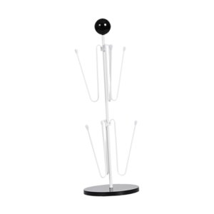 Magideal - Soporte Para Taza De Café, Escurridor De Botellas, Soporte De Exhibición, Soporte Multiusos Para Tazas, Estante Para Tazas, Árbol Para Tazas De Café P Negro