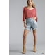 thumbnail image 3 of Shorts CCwholesalesclothings Denim Cintura Alta Dobladillo Sin Terminar, 3 of 5