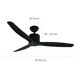 thumbnail image 2 of Ventilador De Techo Aviador Negro Ajustable 52”, 2 of 8