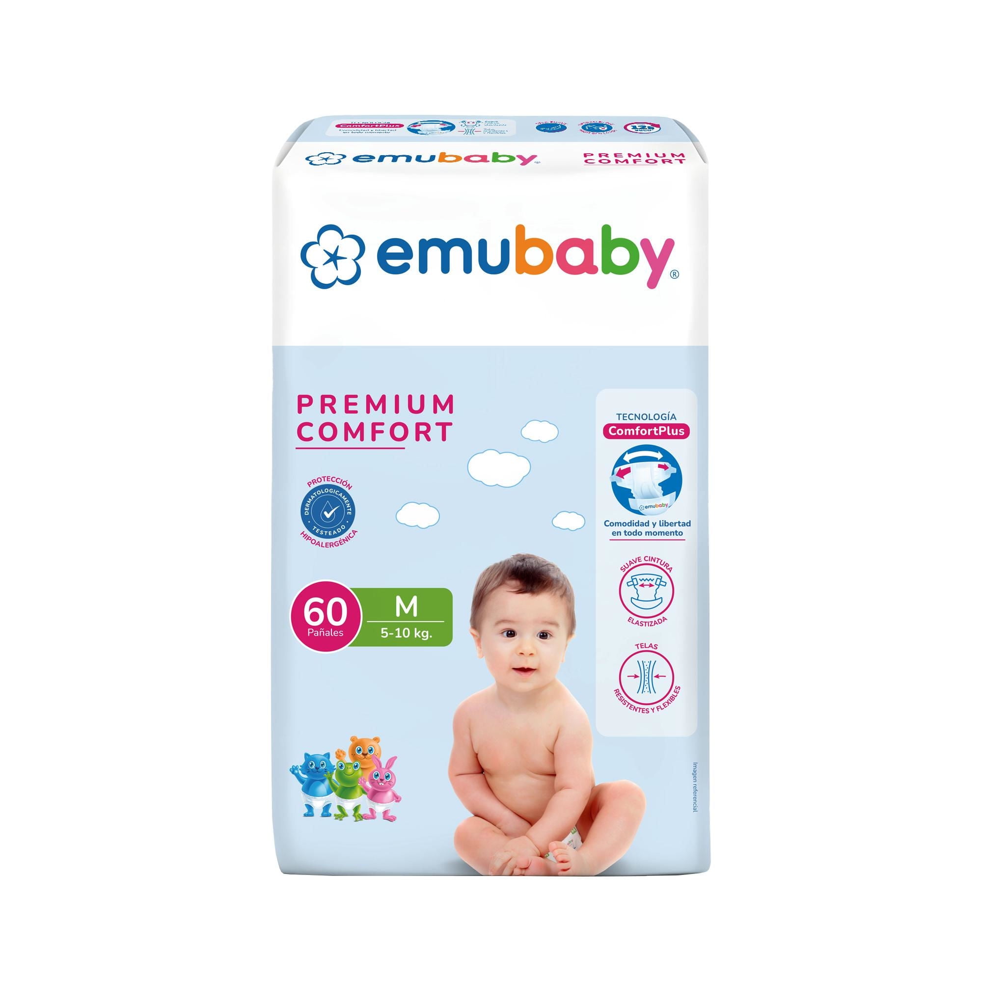 Pañal Premium Comfort M 60 Un Emubaby