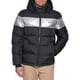 thumbnail image 1 of Chaqueta acolchada Tommy Hilfiger para hombre, negra y plateada, con rayas XXL, 1 of 3