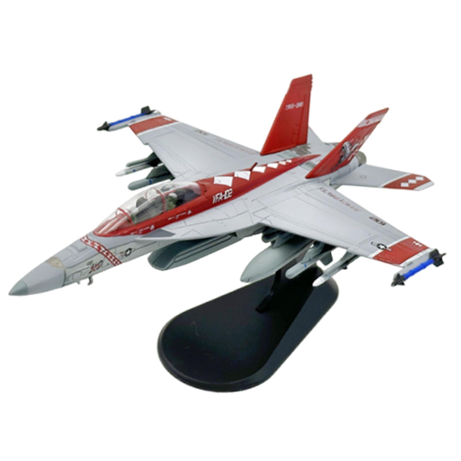 Magideal - Adorno De Modelo De Caza F-18 A Escala 1/100, Simulación, Recuerdo, Decoración De Mesa, Colección De Aviones, Modelo De Avión Para Sala De Estar.