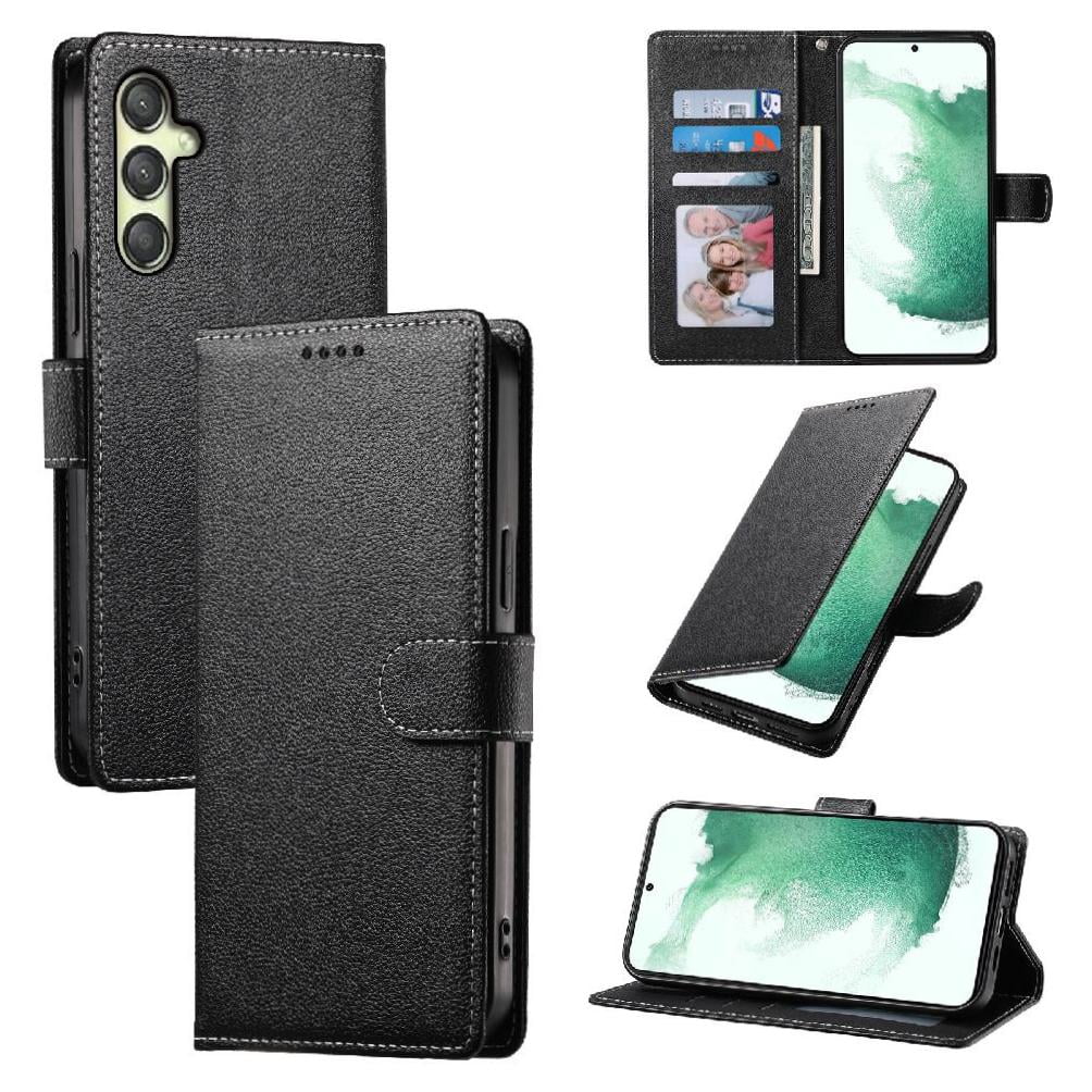 Funda Para Foxdock Samsung Galaxy A25 5g– Cuero Premium, 3 Ranuras Para Tarjetas, Protección Contra Impactos