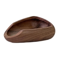 Magideal - Cuenco De Madera Para Granos De Café, Bandeja Dispensadora De Café, Bandeja Portátil Para Exhibición De Hojas De Té, Recipiente Medidor De Madera Para