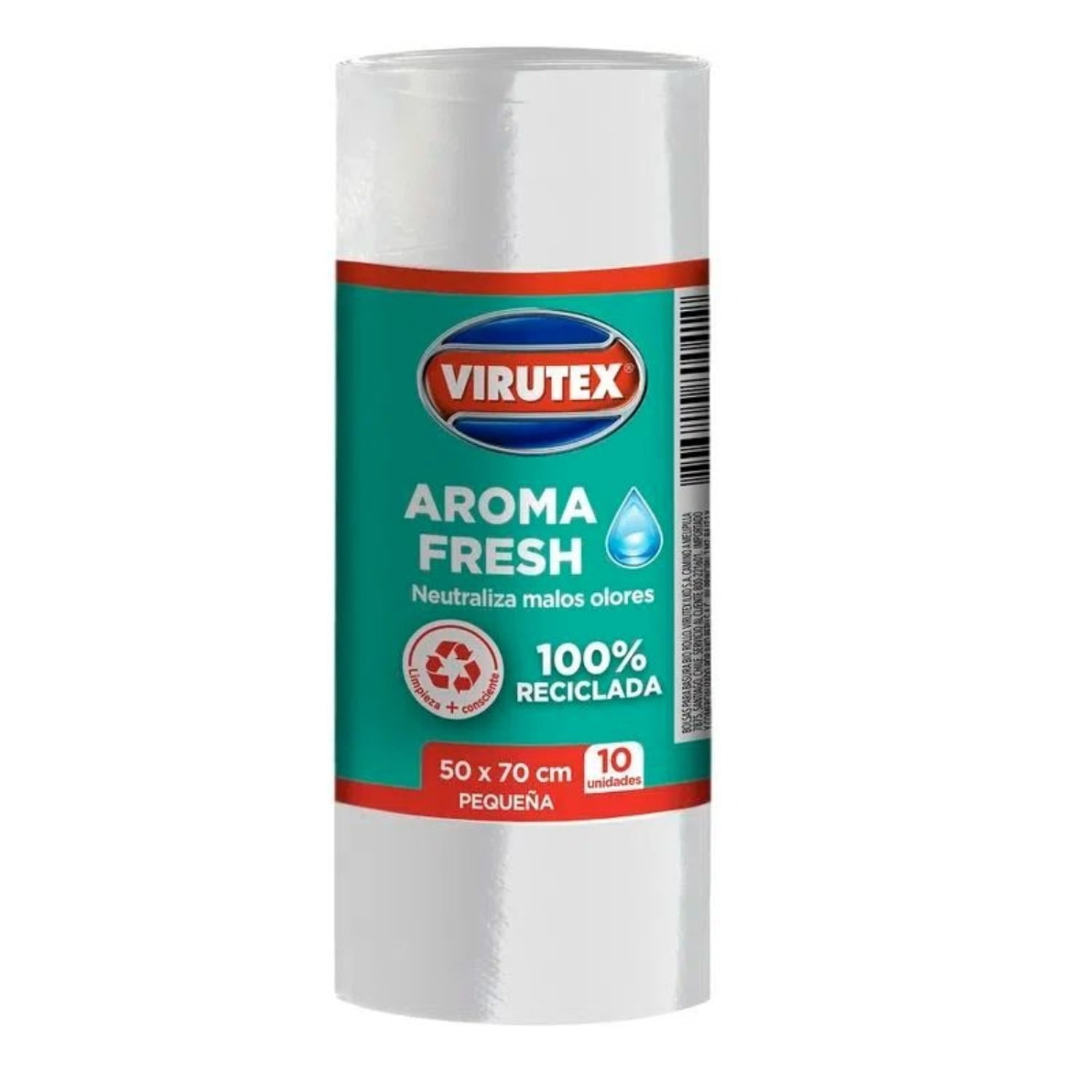 Virutex - Pack X 4 Bolsas De Basura Reciclada Blanca 50×70 Cm –