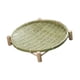 thumbnail image 4 of Bandeja De Cesta Tejida De Bambú, Bandeja De Almacenamiento Redonda Para Verduras, Mueble De Desayuno, 30 Cm, Verde, 4 of 5