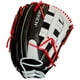 thumbnail image 3 of Guante de sóftbol Miken PLAYERS SERIES 13.5" LHT negro y blanco, 3 of 9