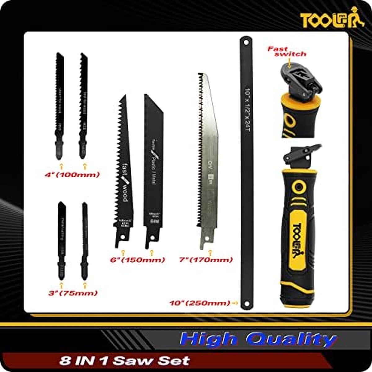 Sierra Manual Toolan 8en1 Multihojas Ajustable Hss
