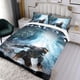 thumbnail image 3 of Halo Conjunto de sábanas temático, trío de piezas, cómodo y amigable con la piel, diseño único, regalo de decoración para el hogar para familiares, amigos y fans,135cm *200cm, 3 of 6