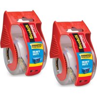 Cinta De Embalaje Scotch Heavy Duty De 5 Cm X 20 M, Transparente, 2 Unidades