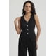 thumbnail image 1 of Polera Mujer Texturizada 3 Botones Negro, 1 of 4