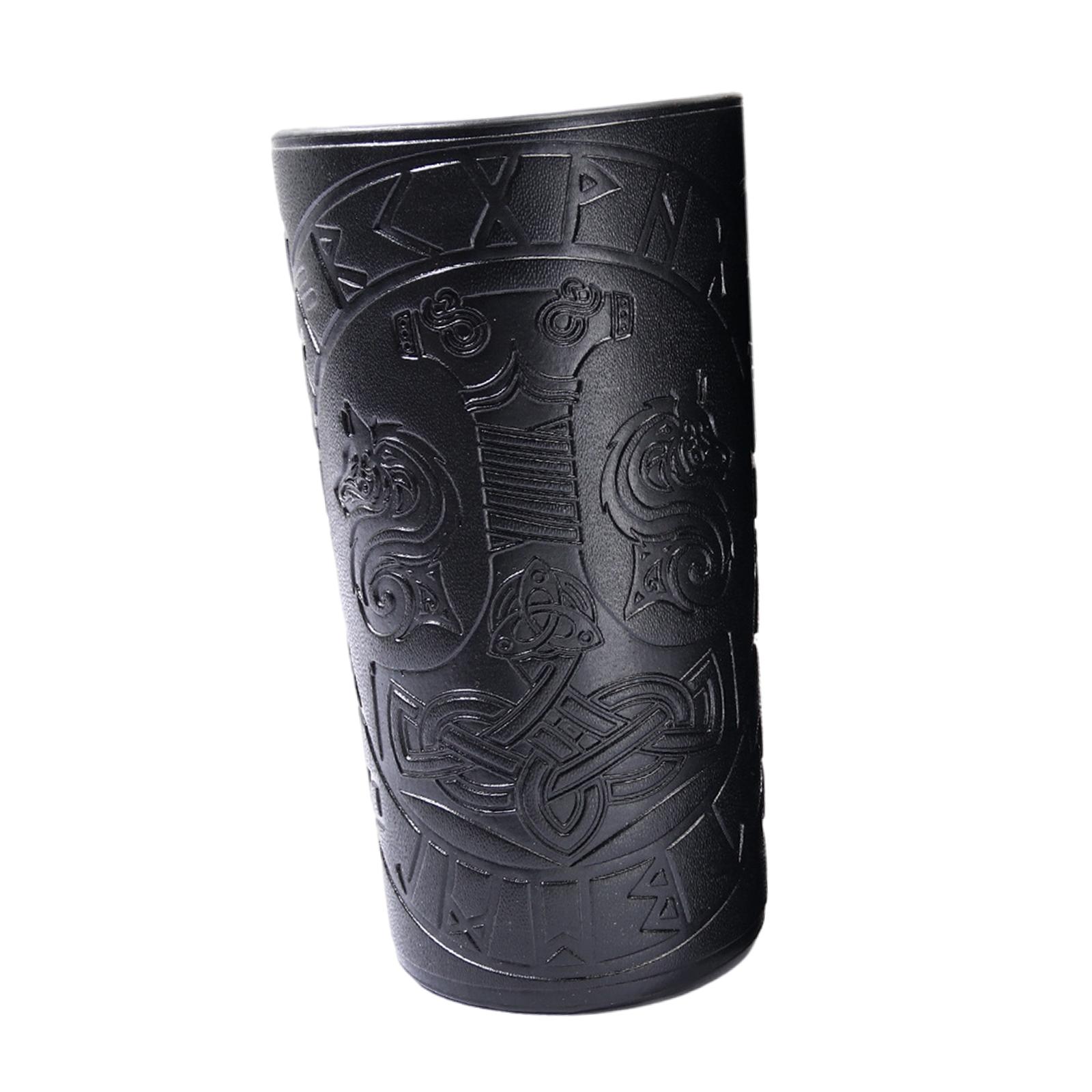 Magideal - Brazalete Ancho Con De Temblor Para , Muñequera, Para Disfraces, Escenario, , Novio , Negro