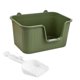 thumbnail image 1 of Bandeja De Arena Para Mascotas Con Parte Superior Abierta, Caja De Arena Duradera Para Gatos, Inodoro Para Gatitos, Lavabo Para Arena Para Gatos, Verde, Grande, 1 of 5