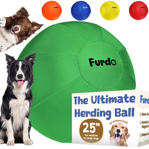 Pelota para Perro Furdo 64 cm Pastoreo Verde para Razas Grandes