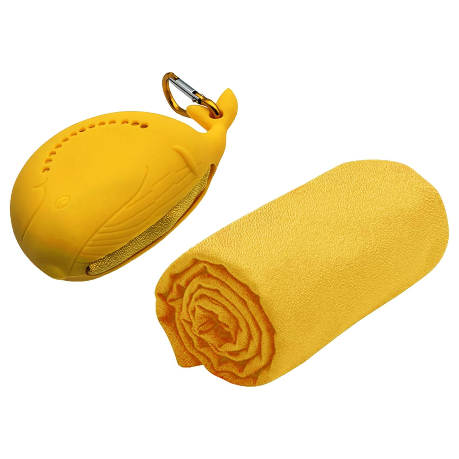 Magideal - Toalla Fresca Para Gimnasio, Envoltura Para El Cuello Y La Cara, Toalla Suave Y Fresca Para Climas Cálidos, Ideal Para Correr, Viajar, Nadar Y Practic Amarillo