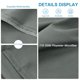 thumbnail image 4 of PiccoCasa 2Pcs Fundas de Almohada Corporal de Microfibra, Estándar Gris, 4 of 7