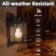 thumbnail image 4 of Aplique de pared exterior Faymart Pack de 2 metal y vidrio negro 25 cm, 4 of 9