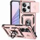 thumbnail image 1 of Funda Resistente Anillo Soporte Xiaomi Note 14 4G Privacidad Cámara Montaje Magnético Oro rosa, 1 of 5