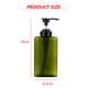 thumbnail image 2 of Dispensador de loción de plástico cuadrado rellenable, 2 unidades, 450 ml/15,2 oz, para aceites esenciales, jabón, loción y champú., 2 of 5