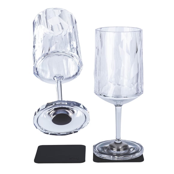 Copa de vino de plástico magnética Silwy de 300 ml