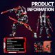 thumbnail image 3 of Set de construcción LQPFBSM Robot Mech 585 piezas con 2 armas, 3 of 9