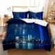 thumbnail image 1 of x1256 Bed Sheets City Night View Print Love Child Duvet Cover Set HD Comforter Cover Bedclothes for Kids Bedding Sets Bedroom Decor 3-Piece Bedding Set (1 Duvet Cover + 2 Pillow Shams) nj1256, 1 of 5