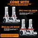 thumbnail image 2 of Paquete de 4 bombillas LED para faros delanteros H11 9005, 6500 K, blanco frío, 24 000 LM, inalámbricas, H11/H9/H8 9005/HB3, reemplazo automático, luces altas y bajas, 9005 H11 Estilos, 2 of 7